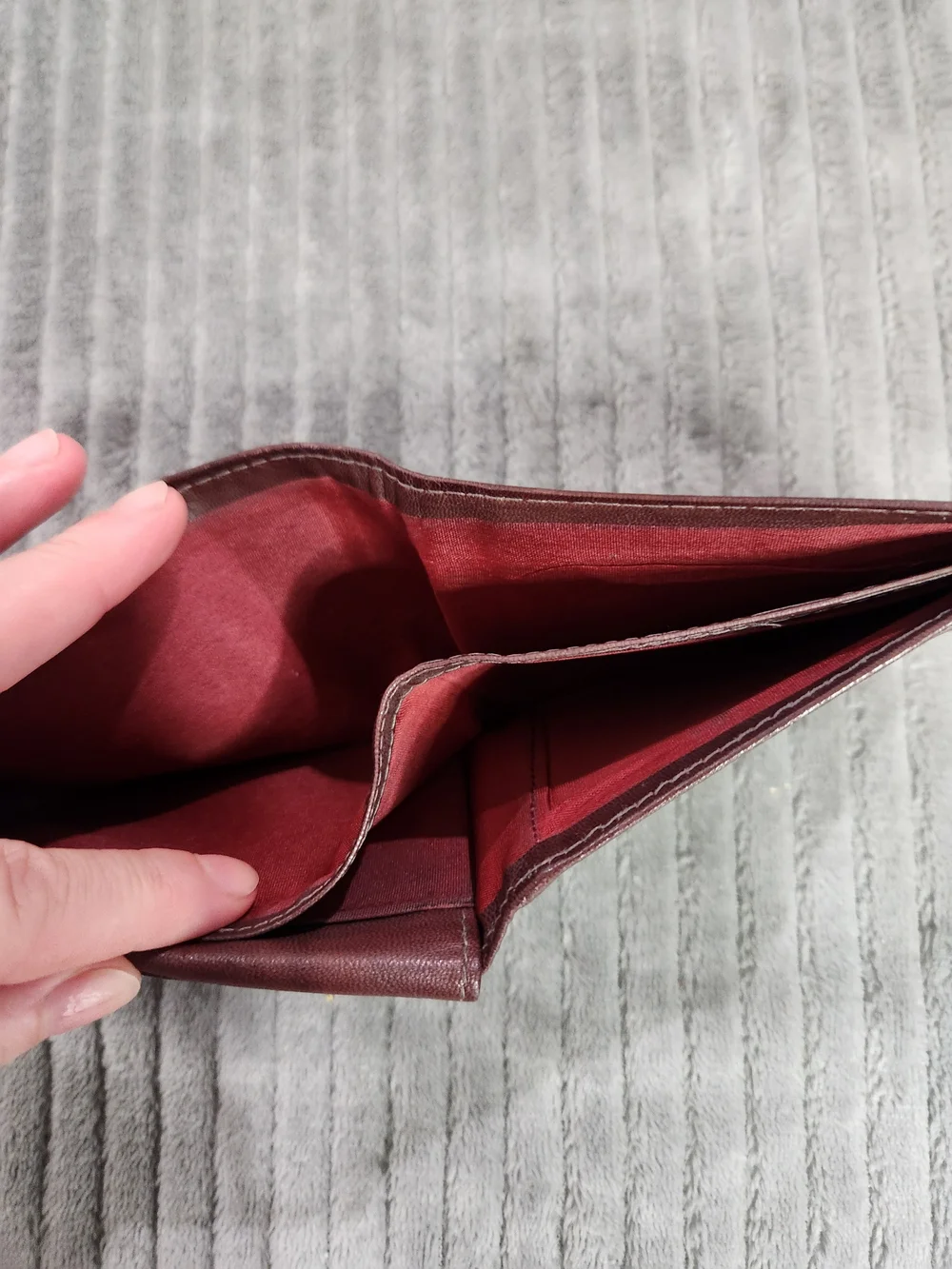 Brown Leather Bi-Fold Wallet